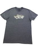 VANS T-SHIRT CASUAL LOGO PRINT "OFF THE WALL" ΓΚΡΙ UNISEX XL