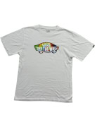 VANS T-Shirt "Off The Wall" Tie-Dye Skateboard Logo Λευκό Ανδρικό S