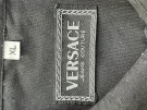 90s VERSACE PLACED SHIRT MINIMAL BLACK MEN PRE OWNED XL