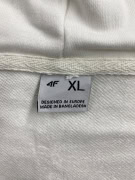 VINTAGE 4F ΖΑΚΕΤΑ ΦΟΥΤΕΡ ΜΕ ΚΟΥΚΟΥΛΑ CASUAL PROTOTYPE LOGO ΛΕΥΚΟ ΑΝΔΡΙΚΟ XL