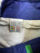 Vintage 90s Etirel Tracksuit Σετ Μπλε/Λευκό L