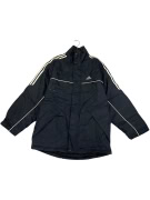 VINTAGE ADIDAS ΜΠΟΥΦΑΝ ΜΕ ΤΡΕΙΣ ΡΙΓΕΣ ΚΑΙ ΛΟΓΟΤΥΠΟ ΜΑΥΡΟ ΑΝΔΡΙΚΟ L