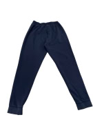 VINTAGE ADIDAS SWEATPANTS WITH EMBROIDERED LOGO NAVY BLUE MEN M