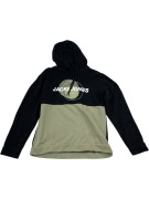 VINTAGE MEN'S JACK & JONES HOODIE BLACK/BEIGE SIZE L