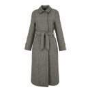 VINTAGE ΑΝΔΡΙΚΟ ΠΑΛΤΟ ΜΕ ΖΩΝΗ HERRINGBONE L