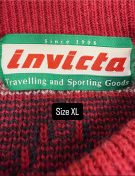 VINTAGE Ανδρικό Πλεκτό Πουλόβερ Invicta Fair Isle Κόκκινο XL