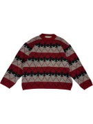 VINTAGE Ανδρικό Πλεκτό Πουλόβερ Invicta Fair Isle Κόκκινο XL