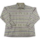 VINTAGE Men's Geometric Pattern Shirt - S/M