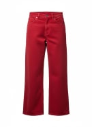 VINTAGE ARMANI JEANS ΠΑΝΤΕΛΟΝΙ STRETCH ΙΣΙΑ ΓΡΑΜΜΗ ΚΟΚΚΙΝΟ ΓΥΝΑΙΚΕΙΟ XS