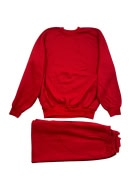 Vintage Αθλητική Φόρμα Σετ Basic Χωρίς Λογότυπο Κόκκινο Unisex XL