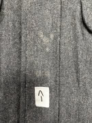 VINTAGE BOSS HUGO BOSS WOOL JACKET WITH STAND-UP COLLAR ANTHRACITE GREY MEN L