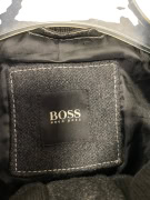 VINTAGE BOSS HUGO BOSS WOOL JACKET WITH STAND-UP COLLAR ANTHRACITE GREY MEN L