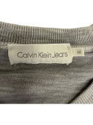 VINTAGE CALVIN KLEIN JEANS ΓΚΡΙ ΠΟΥΛΟΒΕΡ ΜΑΛΛΙΝΟ/ΠΛΕΚΤΟ M