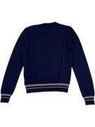 VINTAGE CALVIN KLEIN JEANS ΠΛΕΚΤΗ ΜΠΛΟΥΖΑ ΜΕ ΡΙΓΕΣ ΜΠΛΕ ΑΝΔΡΙΚΗ L