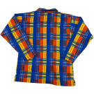 VINTAGE 90s Camel Collection Plaid Shirt/Polo M