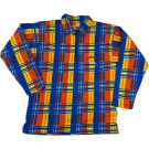 VINTAGE 90s Camel Collection Plaid Shirt/Polo M