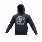 VINTAGE CHAMPION HOODIE ΜΕ ΛΟΓΟΤΥΠΟ ATHLETICS NEW YORK ΜΠΛΕ ΣΚΟΥΡΟ ΑΝΔΡΙΚΟ S