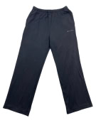 VINTAGE CHAMPION pantaloni della tuta a gamba dritta con logo stampato neri da uomo XL