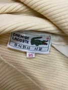 VINTAGE CHEMISE LACOSTE ΚΙΤΡΙΝΟ ΠΛΕΚΤΟ ΖΙΒΑΓΚΟ XS/S