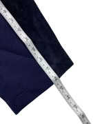 VINTAGE COMPAGNIE LA ROCHELLE PANTALONI CON DETTAGLI IN SUEDE BLU DA DONNA XS