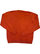VINTAGE CONTE OF FLORENCE ΠΛΕΚΤΟ ΠΟΥΛΟΒΕΡ V-NECK ΠΟΡΤΟΚΑΛΙ ΑΝΔΡΙΚΟ M