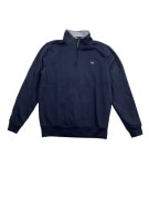 VINTAGE CREW CLOTHING COMPANY ΦΟΥΤΕΡ ΜΕ ΦΕΡΜΟΥΑΡ 1/4 LOGO ΜΠΛΕ ΣΚΟΥΡΟ ΑΝΔΡΙΚΟ M