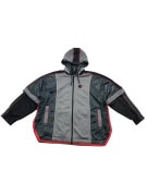 VINTAGE DIADORA ΖΑΚΕΤΑ TRACK TOP ΜΕ ΚΟΥΚΟΥΛΑ GREY/BLACK ΑΝΔΡΙΚΟ XXL