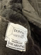 VINTAGE DONNA DIBI ΔΕΡΜΑΤΙΝΟ ΠΑΛΤΟ SHEARLING XL