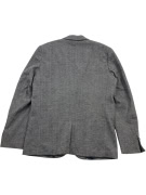 VINTAGE DSTREZZED HERRINGBONE BLAZER GREY MEN'S L