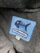 GIUBBOTTO TRAPUNTATO VINTAGE FISHBONE CON BOTTONI GRIGIO DA UOMO XL
