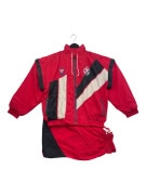Vintage Φόρμα Σετ Κόκκινη Colorblock 90s Γυναικεία L