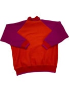 VINTAGE ΦΟΥΤΕΡ FLEECE ΜΕ ΚΕΝΤΗΜΑ ΠΟΡΤΟΚΑΛΙ/ΜΟΒ ΑΝΔΡΙΚΟ L