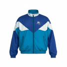 VINTAGE FRANK SHORTER ΑΘΛΗΤΙΚΟ WINDBREAKER ΜΕ ΧΡΩΜΑΤΙΚΕΣ ΑΝΤΙΘΕΣΕΙΣ ΜΠΛΕ ΑΝΔΡΙΚΟ M L