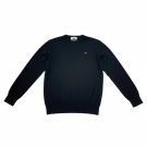 VINTAGE GAS COTTON CASHMERE KNIT SWEATER BLACK MEN'S L