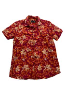 VINTAGE GAS ΠΟΥΚΑΜΙΣΟ HAWAIIAN PRINT ΦΛΟΡΑΛ ΜΠΟΡΝΤΟ ΑΝΔΡΙΚΟ S