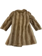 VINTAGE PELLICCIA DA DONNA MARRONE L/XL