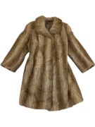 VINTAGE PELLICCIA DA DONNA MARRONE L/XL