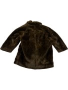 VINTAGE CAPPOTTO DI PELLICCIA DA DONNA LUNGO MARRONE L/XL