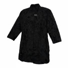 VINTAGE WOMEN'S FUR COAT BLACK L/XL
