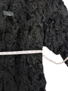 VINTAGE WOMEN'S FUR COAT BLACK L/XL