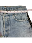 JEANS DONNA VINTAGE LEVI\'S IN DENIM CUSTOM DIPINTI XS