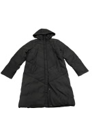 VINTAGE INVICTA LONG PUFFER JACKET WITH HOOD BLACK WOMEN'S M