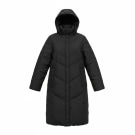 VINTAGE INVICTA LONG PUFFER JACKET WITH HOOD BLACK WOMEN'S M
