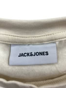 VINTAGE JACK & JONES FELPA GIROCOLLO CON LOGO BEIGE DA UOMO L