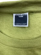 VINTAGE JACK & JONES FELPA CON STAMPA LOGO VERDE OLIVA DA UOMO L