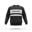VINTAGE JACK & JONES ΦΟΥΤΕΡ ΜΕ ΛΟΓΟΤΥΠΟ ΜΑΥΡΟ ΑΝΔΡΙΚΟ L
