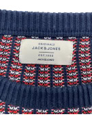 VINTAGE JACK & JONES ΠΛΕΚΤΗ ΜΠΛΟΥΖΑ ΜΕ ΣΧΕΔΙΟ ΜΠΛΕ/ΚΟΚΚΙΝΟ ΑΝΔΡΙΚΗ XL