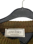 VINTAGE JOHN TAILOR KNIT CARDIGAN WITH GEOMETRIC PATTERNS MULTICOLOR MEN S L XL