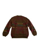 VINTAGE JOHN TAILOR KNIT CARDIGAN WITH GEOMETRIC PATTERNS MULTICOLOR MEN S L XL
