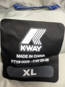 Vintage K-Way Αμάνικο Μπουφάν / Γιλέκο με Κουκούλα XL